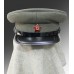 Фуражка суконная для командного состава Красной Армии, обр. 1941г., на военное время. Вариант с козырьком из фибры черного цвета и черным кожаным позументом.